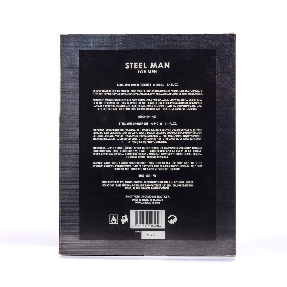 Set Steel Man Perfume + Gel De Ducha - Image 3