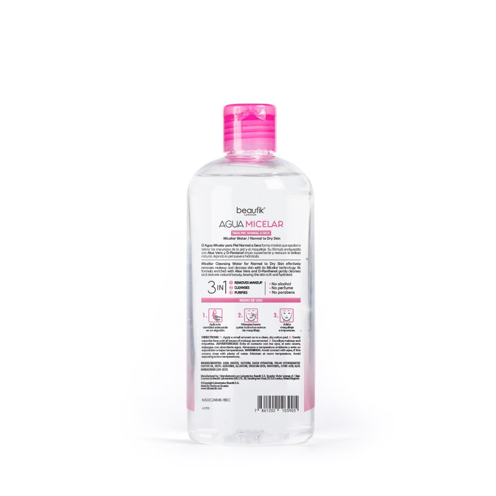 Agua Micelar Piel Normal A Seca 385Ml - Image 2