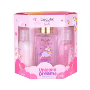 Set Unicornio 3 Piezas Eau De Toilette + Crema Corporal + Gel Antibacterial