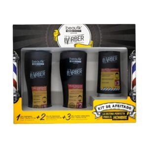Gel Limpiador  - Gel De Precisión -  Gel Fluido Hidratante Set Barber 3 Piezas