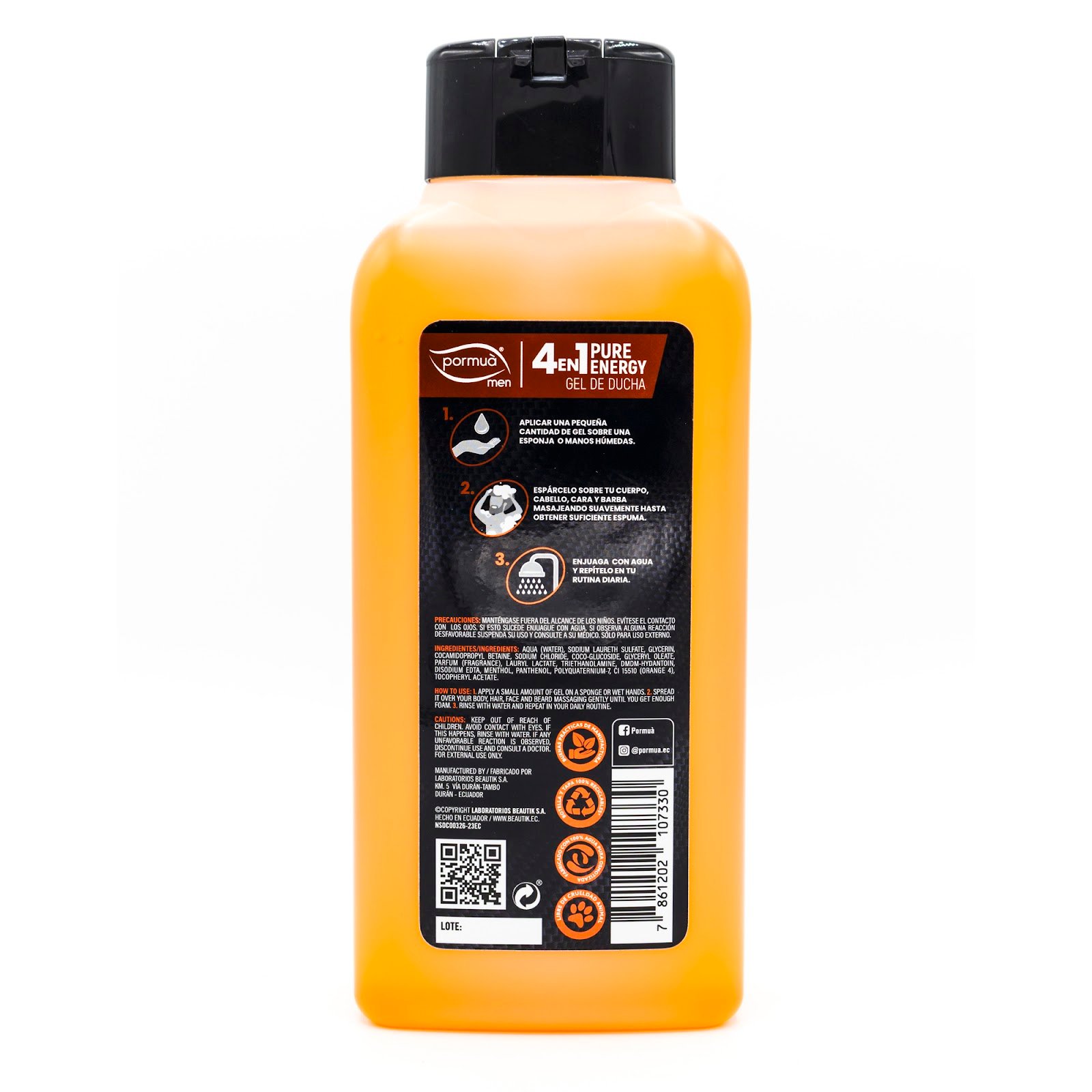 4 En1 Pure Energy Gel De Ducha 750 Ml - Image 2