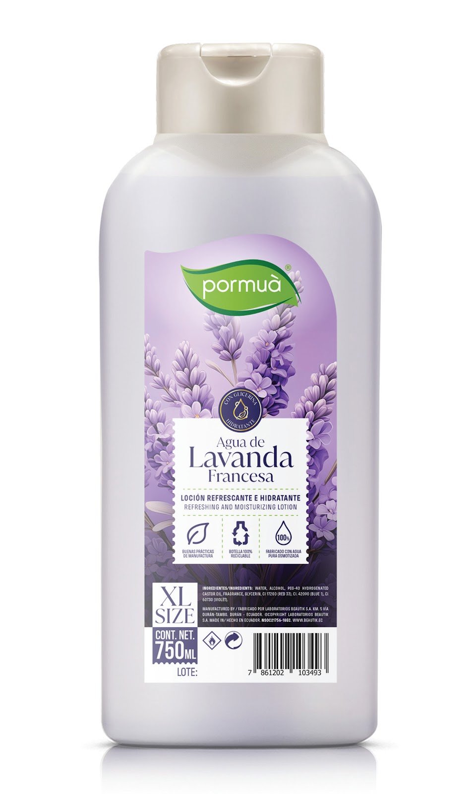 Agua De Lavanda Francesa Agua De Colonia 750 Ml